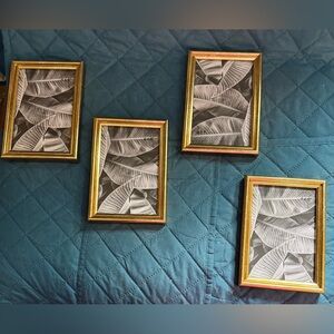 Threshold Antique Gold Picture Frames 4x6- Set of 4